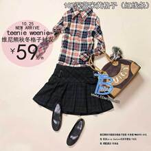 多多特价服饰/2010秋冬劲爆款纯棉格子衬衣 衬衫/WNC039K
