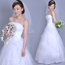 【香凝思语】秒杀婚纱礼服 结婚礼服 公主婚纱 齐地婚纱dx07