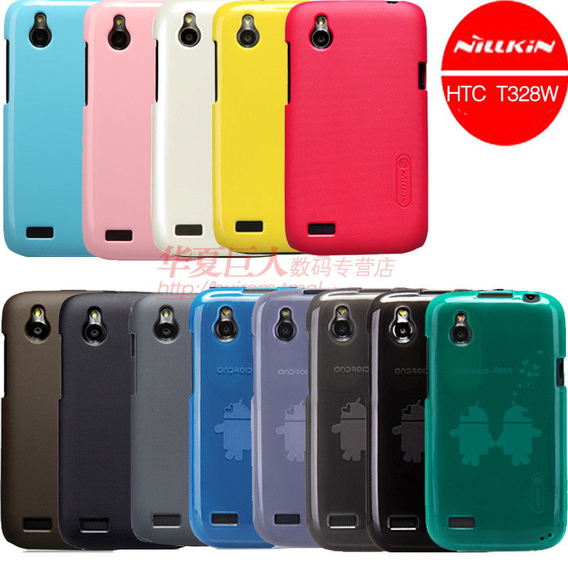 HTC T328W手机壳 T328W保护套 T328W手机套 超薄硬壳+膜NILLKIN