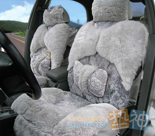 特价 卖疯了100%好评 纳雪莱品牌 加厚高档冬季毛绒汽车坐垫冬垫