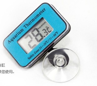 鱼缸水族箱电子温度计迷你鱼缸水，温计潜水数字，吸盘防水鱼缸温度表