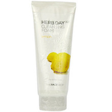 29.9包邮The Face Shop柠檬泡沫洗面奶170ML 美白控油