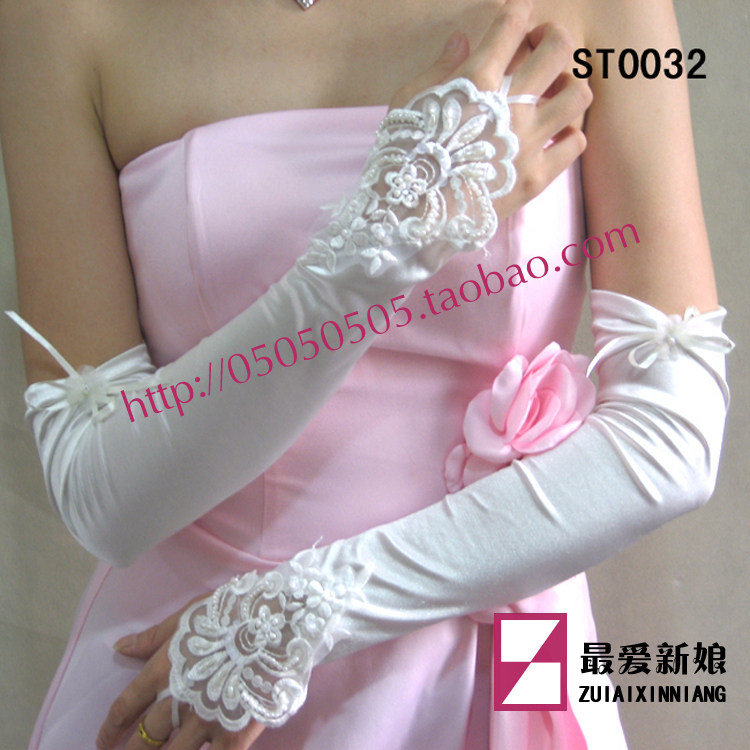 新娘手套*婚纱配件*新娘用品*婚纱手套*礼服手套*无指手套 ST0032