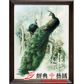十字绣正品专卖大幅新款 客厅画 动物 混绣 名画 锦上孔雀七