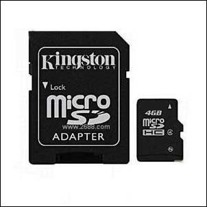 特价 TF/microSD 4G 4GB 通用手机内存卡 送金士顿卡套 当天发货