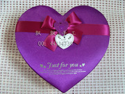 心形巧克力盒diy川崎玫瑰，礼盒盒软盖包装桃心盒