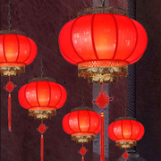 新中式古典灯笼吊灯现代阳台装饰灯节日喜庆大门仿古福字灯笼灯饰