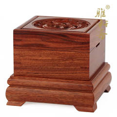 厂红酸枝木香具香炉木质盘香盒 檀香炉香盘香炉熏香炉香板 雕龙新