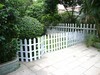 高60-80cm白色塑料围栏栅栏 节日装饰花园庭院车展护栏户外防水尖