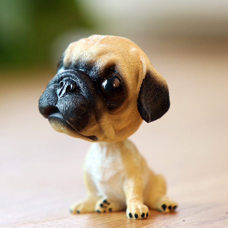 创意汽车摆件弹簧摇头狗狗 可爱小玩偶车饰车