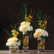 新室内装饰花卉餐桌花瓶，仿真花套装假花，摆件客厅混合式插花摆设花