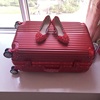 结婚红色铝框行李箱20登机箱24拉杆箱万向轮26寸旅行箱密码皮箱女