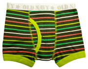 哟呼！old navy*2岁男童绿彩条全棉平角内裤四角短裤6230703