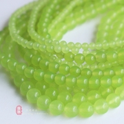 天然葡萄玉散珠 4-12mm绿玉髓水晶圆珠 DIY手链项链串珠饰品配件