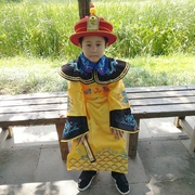 儿童古装男童演出服装清朝小皇帝太子龙袍旗装小阿哥康熙乾隆摄影