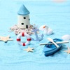 多肉微景观摆件饰品迷你微景素材海洋装饰蓝沙小船沙滩椅太阳伞