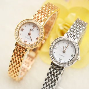 镶钻手表女时尚潮流女士腕表水晶水钻表女式手链手表韩版手表