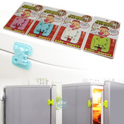 日本儿童安全用品卡通狗，冰箱锁平面，柜门锁帮宝贝母婴店kedf56