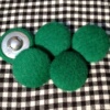 绿色纯羊绒包布纽扣，配件辅料大衣风衣钮，扣子diy手工布艺钮扣
