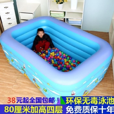 室内浴桶储d水池室外游泳池儿童，充气加厚儿童，2岁移动充气水池超大