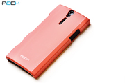 Rock洛克Sony 索尼lt26i手机壳保护外套薄硬外壳 轻彩壳送膜