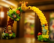 生日派对策划森林主题气球装饰宝宝宴 场地布置 小丑魔术表演服务