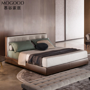 布床软包床1.8米双人床，1.5米北欧床，现代简约小户型床储物皮艺软床