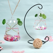 创意钟形悬挂花瓶水培植物透明玻璃花瓶欧式客厅花瓶套装家居饰品