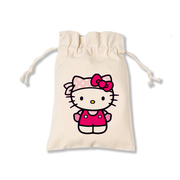 高档100%纯棉粉色凯蒂猫束口袋海盐包替换袋，更换袋加厚纯棉布