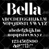 83号bella时尚广告杂志大牌风尚，潮流英文字体海报logo设计ps素材