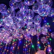 ins网红波波球led彩灯，发光气球透明波波，球生日派对婚礼装饰气球