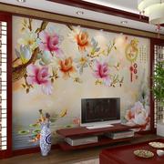 大型壁画电视背景墙壁纸壁画 客厅卧室现代中式玉雕家和富贵