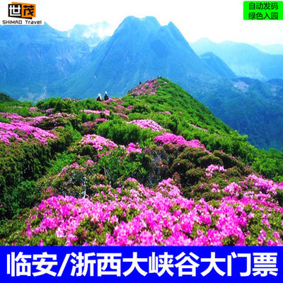 （2天有效）临安浙西大峡谷门票/含柘林瀑|剑门关|老碓溪|白马崖