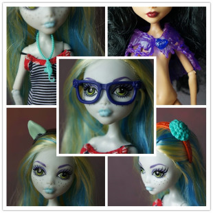 正版monsterhigh怪物高中童话，精灵配件道具眼镜，配饰第二波