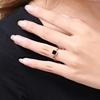 简约大气方形钛钢戒指 女款不掉色玫瑰金色指环日韩学生几何饰品