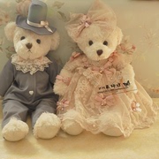 韩国大号婚纱泰迪熊情侣熊车头(熊，车头)压床娃娃结婚公仔家居婚礼对偶