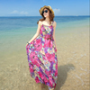 胖mm长裙泰国海滩波，西米亚海边度假巴厘岛沙滩，裙女夏海南三亚大码