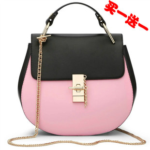 链条小包包女包迷你两用夏款圆形潮 小圆包斜