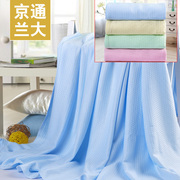 速发竹纤维盖毯毛巾被单双人午睡宝宝全竹炭空调毯毛毯夏凉被婴儿