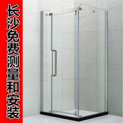 长沙淋浴房 L型 方形淋浴房 专业定制浴室玻璃门 卫生间玻璃隔断