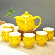 中式茶具整套双层隔热茶具功夫茶具简约家用套装定制logo