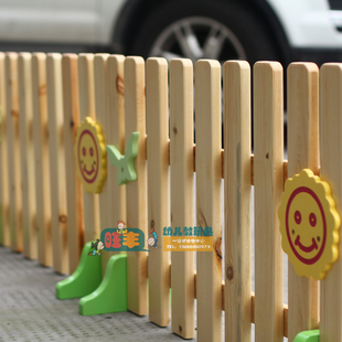 欧式围栏护栏杆早教，幼儿园儿童实木区角隔离栅栏，花装饰庭院子