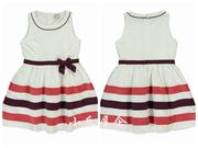 童装欧洲单白色(单白色，)夹层女童连衣裙，儿童马甲裙儿童裙子
