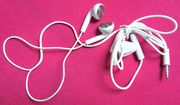 立体声手机耳塞耳机 面条线手机通用 平头带线入耳式带话筒耳机