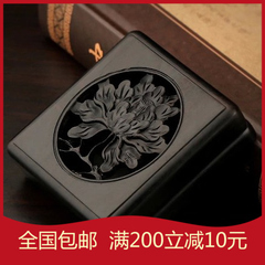 红酸枝木质雕刻工艺品香熏盒熏香盒