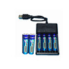 金特力充电电池6节5号套装 数码相机充电电池 AA 1.5v充电锂电池