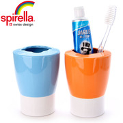 SPIRELLA/丝普瑞浴室套装陶瓷创意牙刷架牙膏牙具座洗漱用品