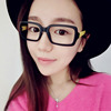 韩版潮复古眼镜框女圆脸装饰眼睛，框镜架个性全框近视眼镜架无镜片