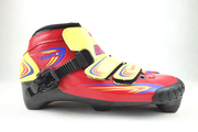澳洲全碳纤维上鞋，三点固定成人专业速滑轮滑鞋面鞋身三点式红