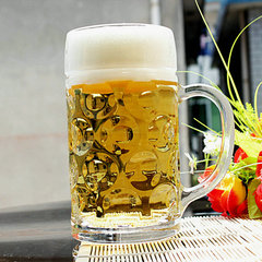 无铅玻璃超大1L升德国啤酒杯 扎啤杯 1000ml 